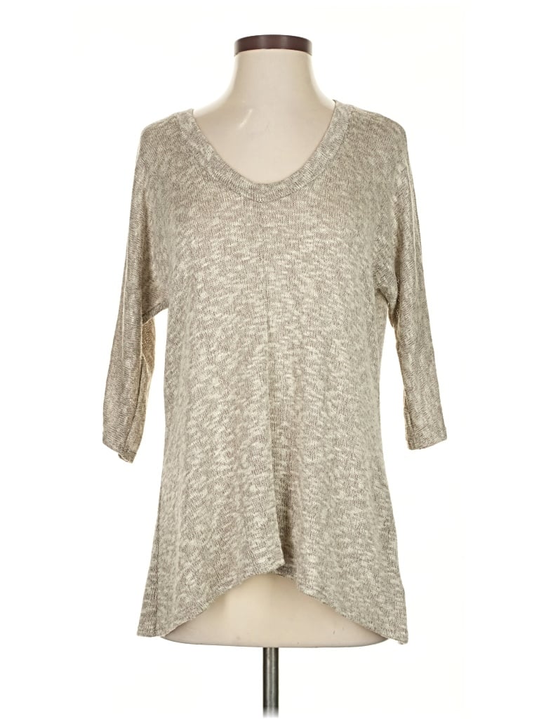 Pre-owned Sparkle & Fade Pullover Sweater In Gray