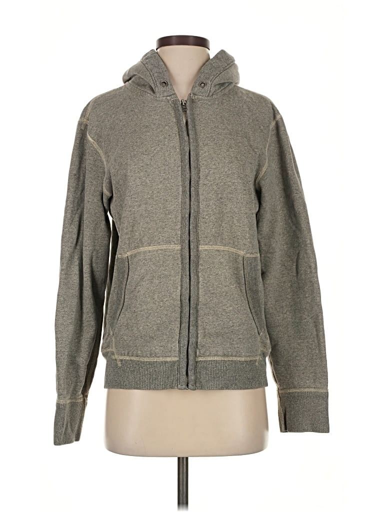 Pre-owned Fat Face Zip Up Hoodie In Gray