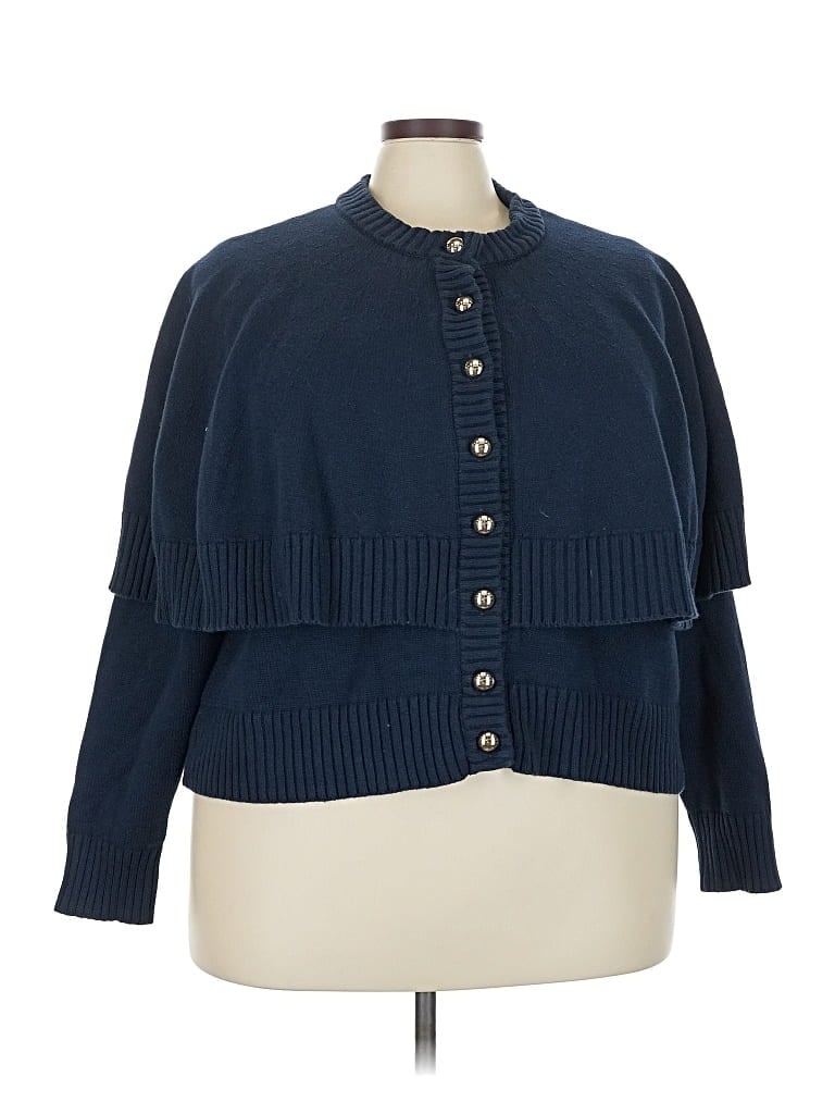 Pre-owned Eloquii Cardigan Sweater In Blue