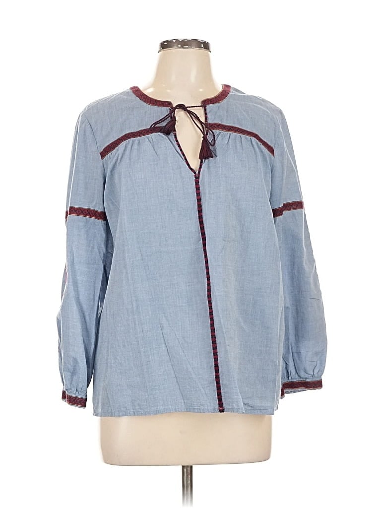 Pre-owned Joie 3/4 Sleeve Blouse In Blue