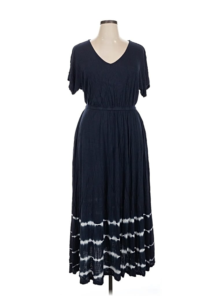 Pre-owned Lane Bryant Casual Dress In Blue