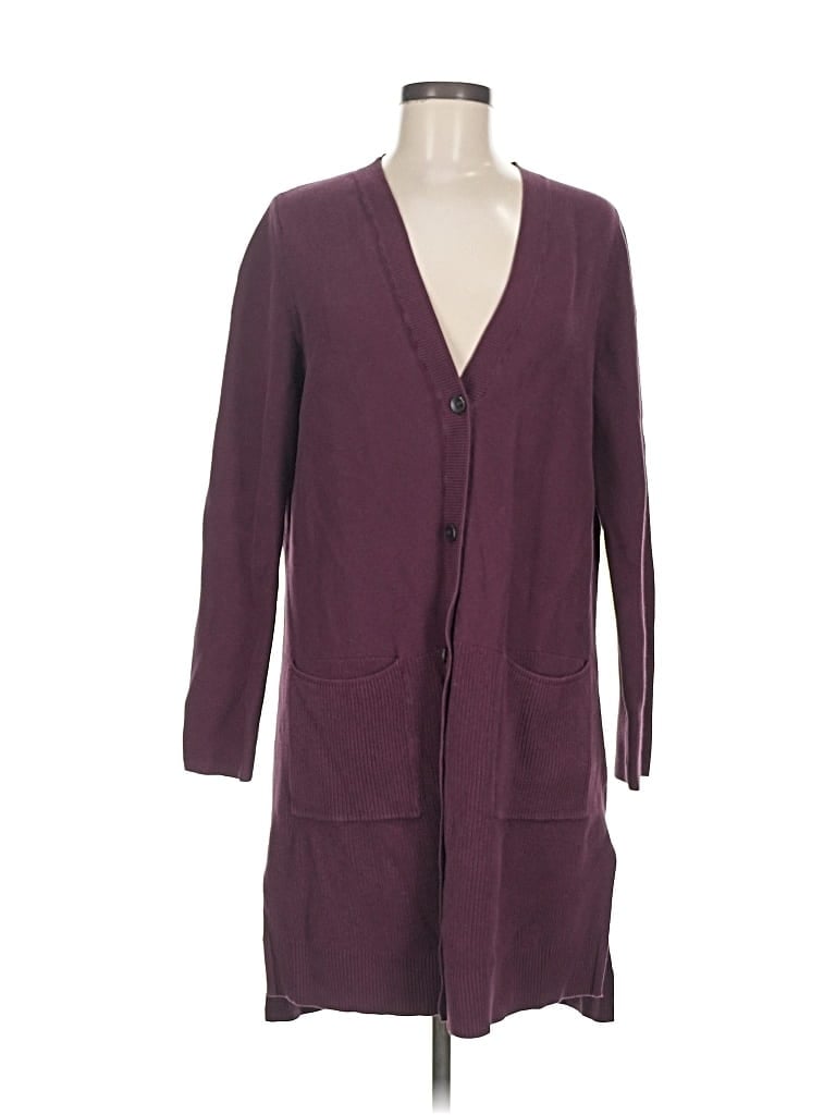 Pre-owned Jjill Cardigan Sweater In Purple