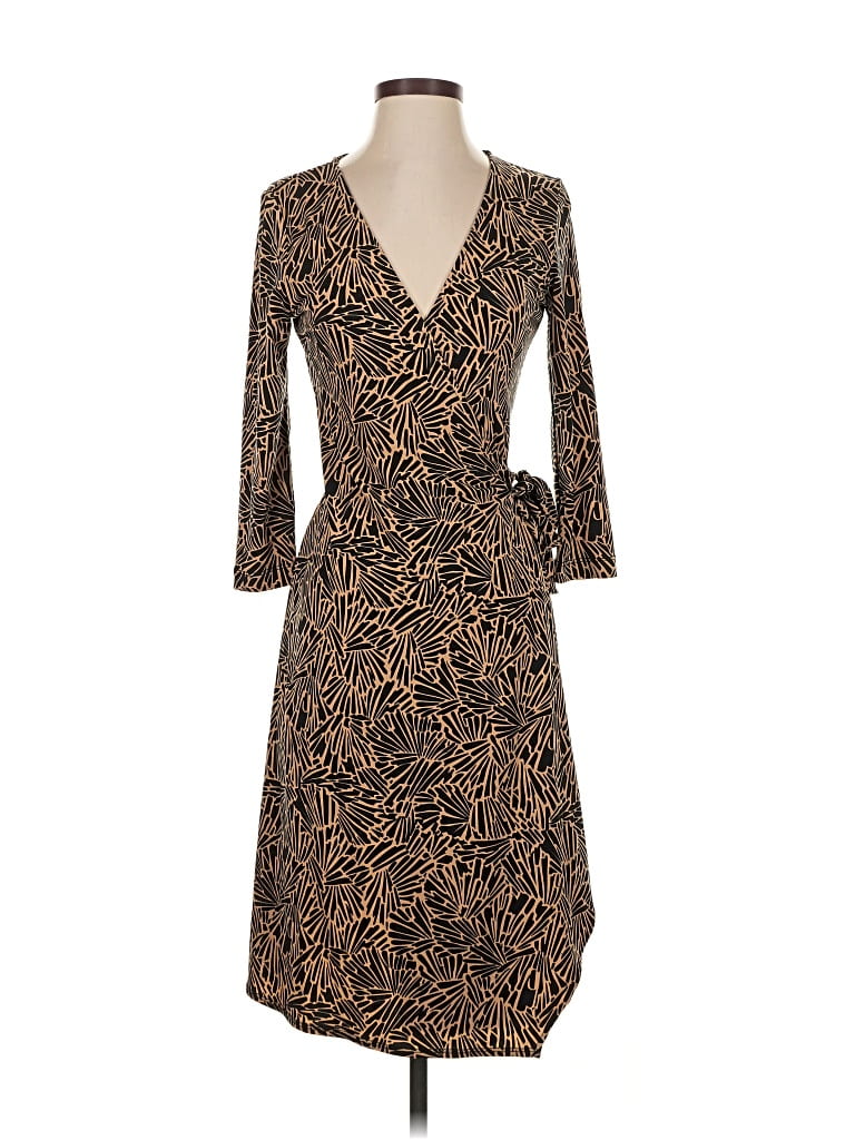 Pre-owned Bcbgmaxazria Cocktail Dress In Brown
