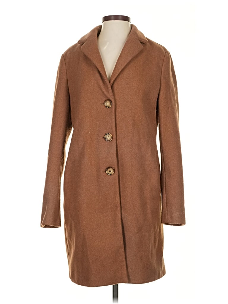 Pre-owned Calvin Klein Coat In Brown