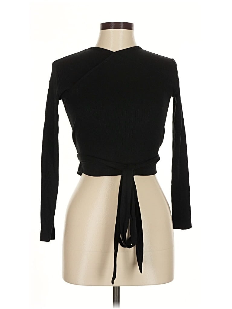 Pre-owned Collection Long Sleeve Top Black Turtleneck Tops