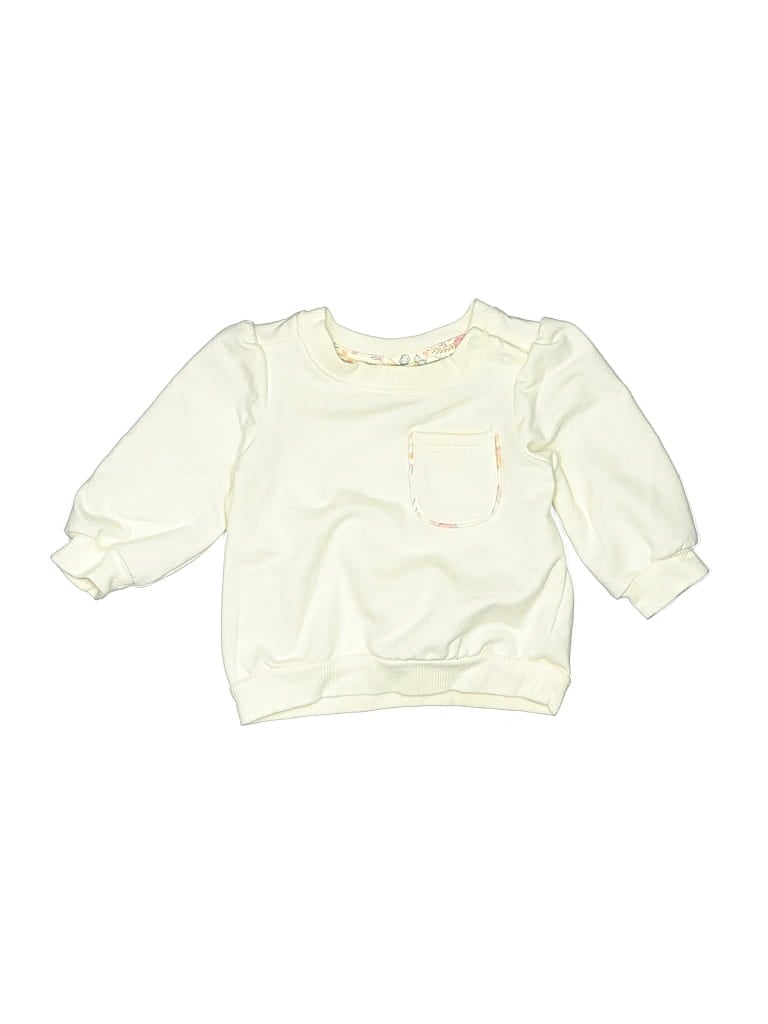 Pre-owned Cupcakes And Cashmere Babies' Sweatshirt In White