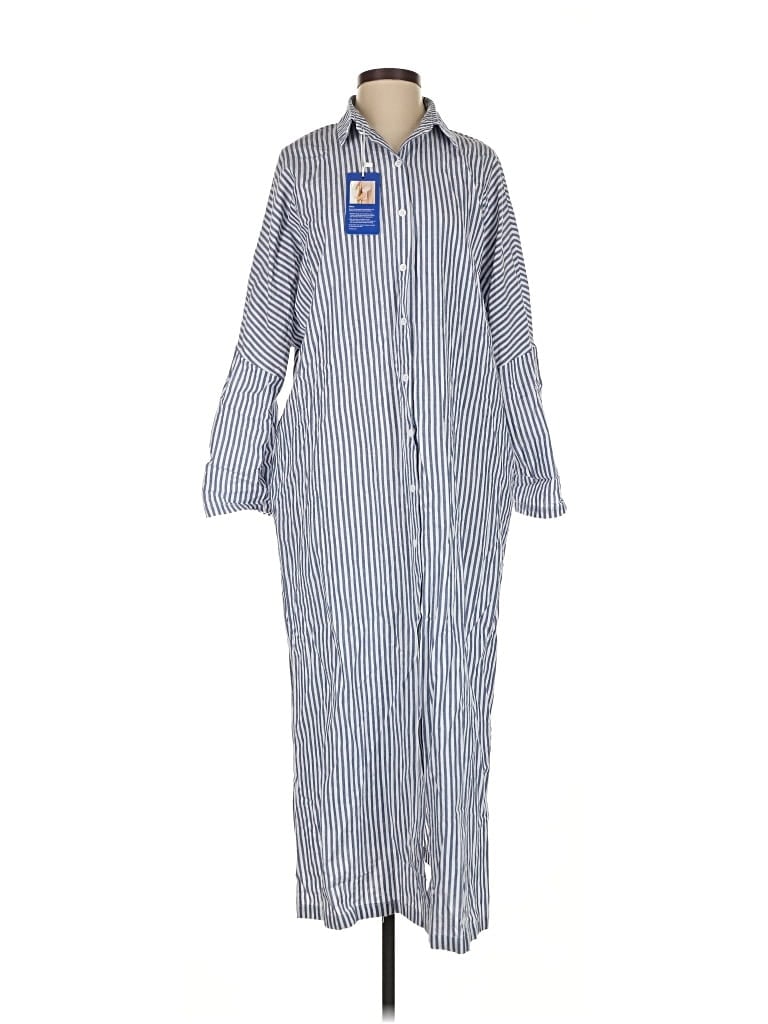 Chouyatou Casual Dress In Blue