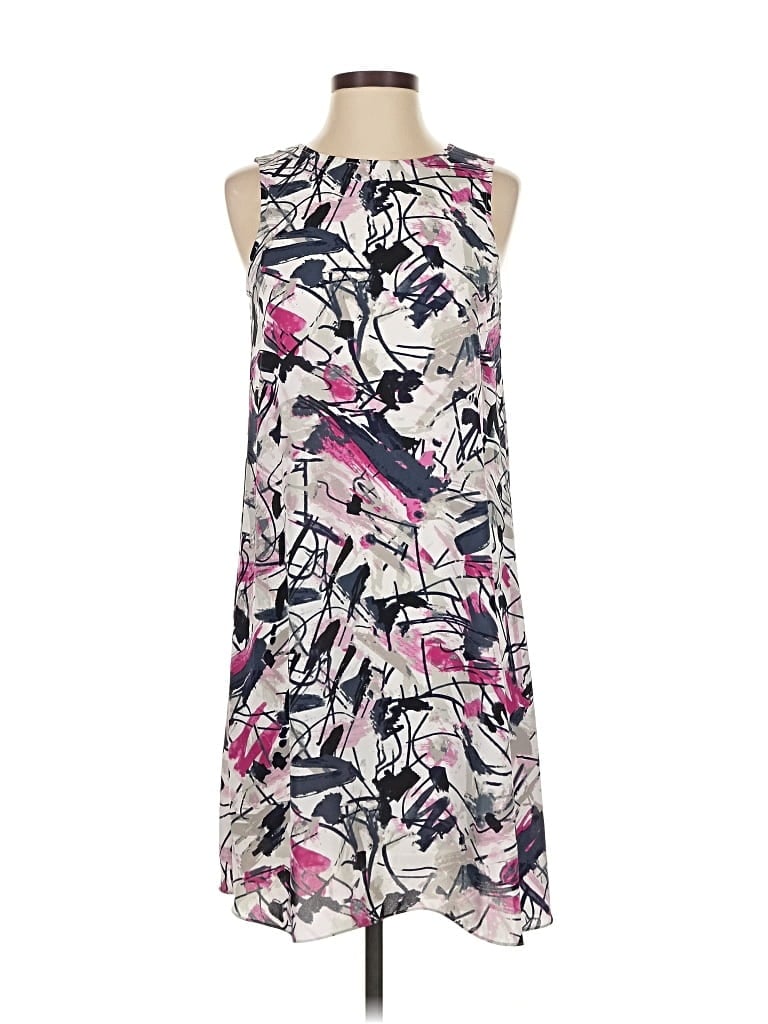 Pre-owned Nic + Zoe Casual Dress In Gray