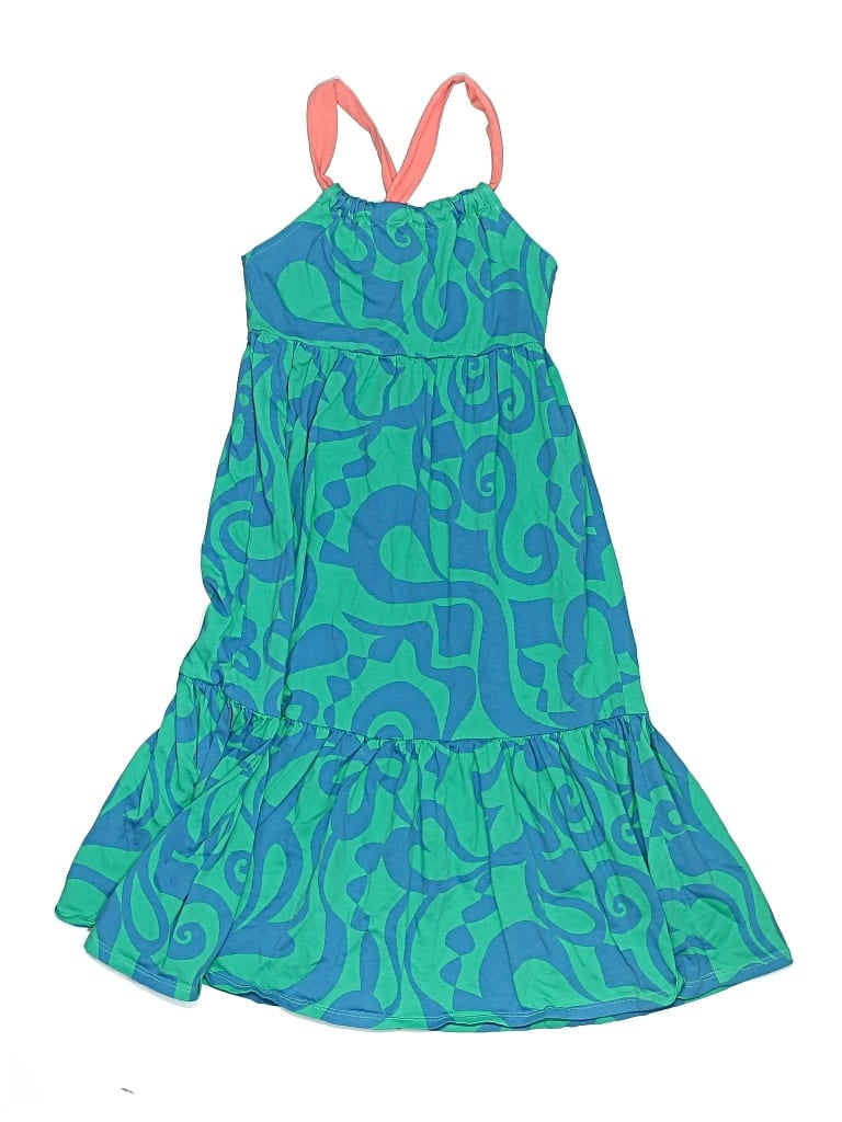 Pre-owned Mini Boden Kids' Dress In Green