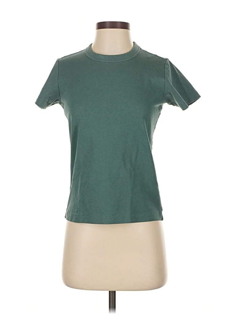 Pre-owned Uniqlo U Short Sleeve T-shirt In Green