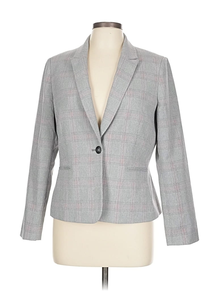 Pre-owned Tahari By Asl Blazer Jacket In Gray