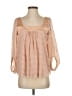 Meadow Rue Tan 3/4 Sleeve Blouse Size S - photo 1