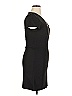 Milly Solid Black Casual Dress Size 10 - photo 4