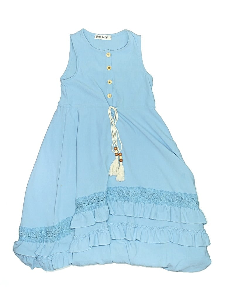 Pre-owned Grace Karin Kids' Dress In Blue