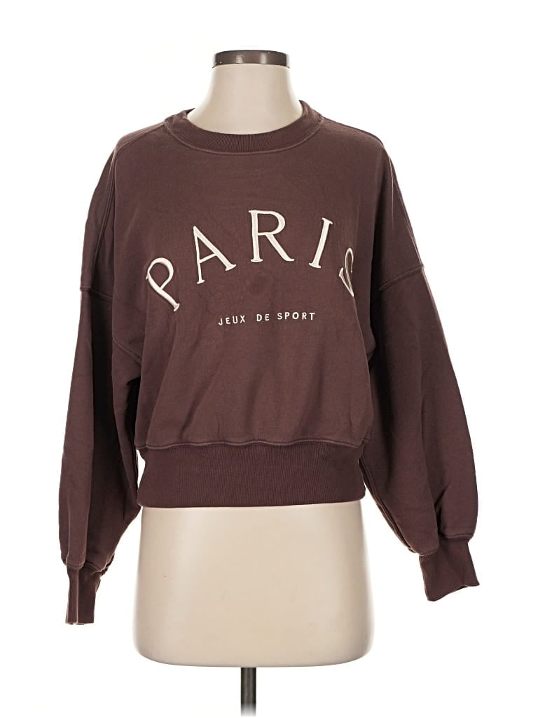 Pre-owned Abercrombie & Fitch Sweatshirt In Brown