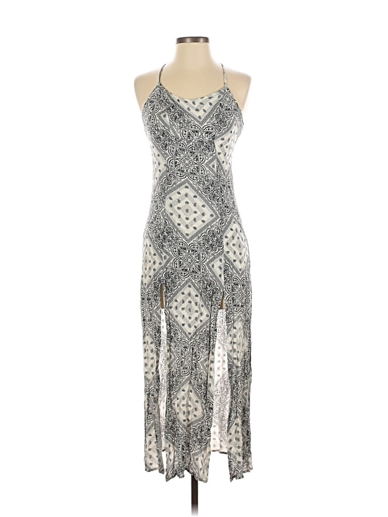 Pre-owned Volcom Cocktail Dress In Silver