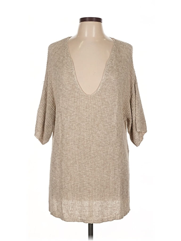 Pre-owned Zara Cardigan Sweater In Brown