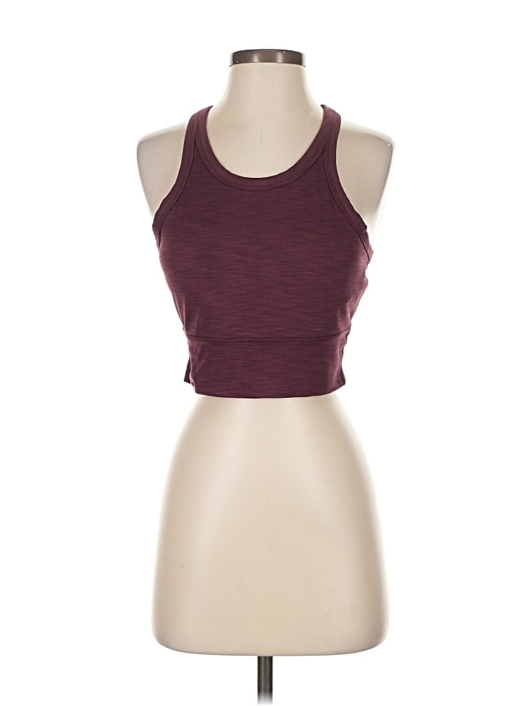 Pre-owned Prana Tank Top Burgundy Halter Neckline Tops