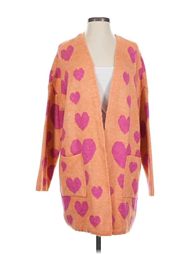 Pre-owned Maeve By Anthropologie Cardigan Sweater In Orange