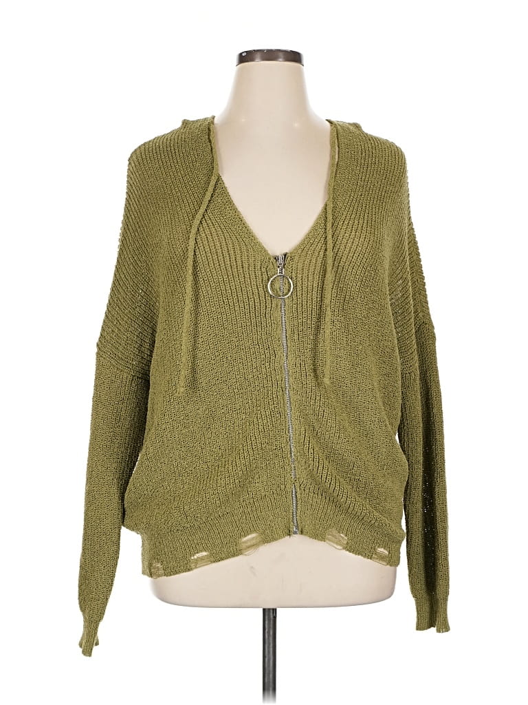 Assorted Brands Cardigan Sweater In Green