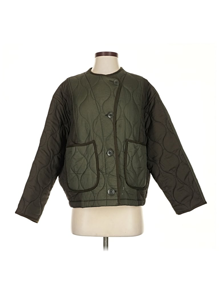 Pre-owned Zara Jacket In Green