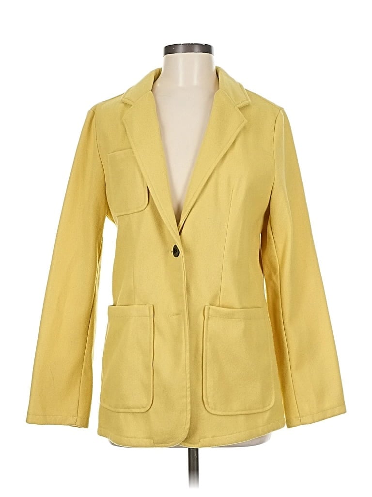 Pre-owned Unbranded Blazer Jacket In Yellow