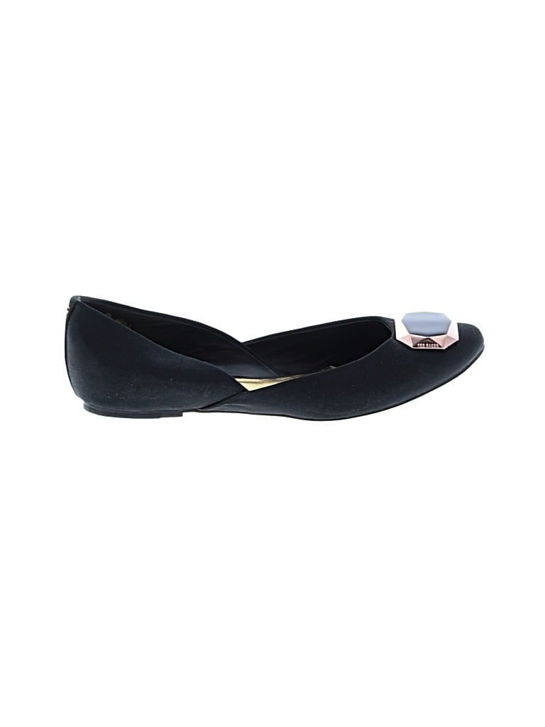 Pre-owned Ted Baker Flats In Black