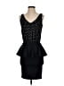 Necessary Objects Polka Dots Black Cocktail Dress Size S - photo 1