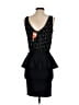 Necessary Objects Polka Dots Black Cocktail Dress Size S - photo 2