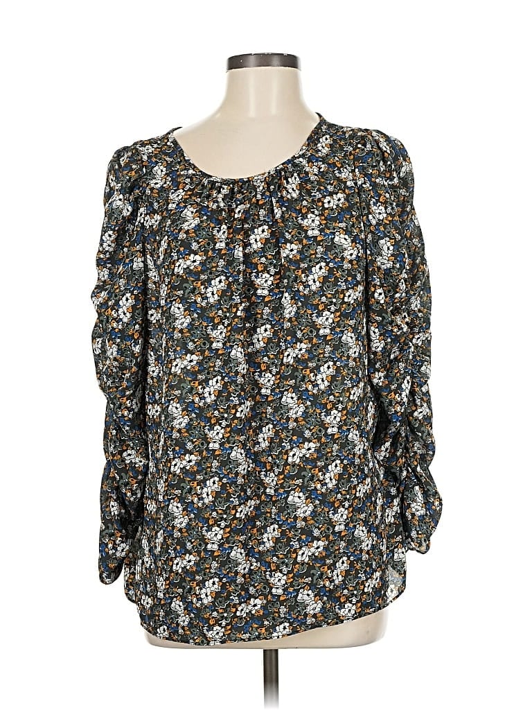 Pre-owned Max Studio Long Sleeve Blouse In Yellow