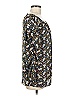Max Studio 100% Polyester Floral Paisley Animal Print Black Yellow Long Sleeve Blouse Size M (estimated) - photo 4