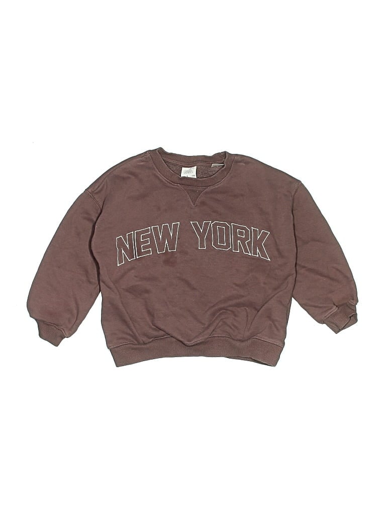 Pre-owned Zara Kids' Sweatshirt In Brown