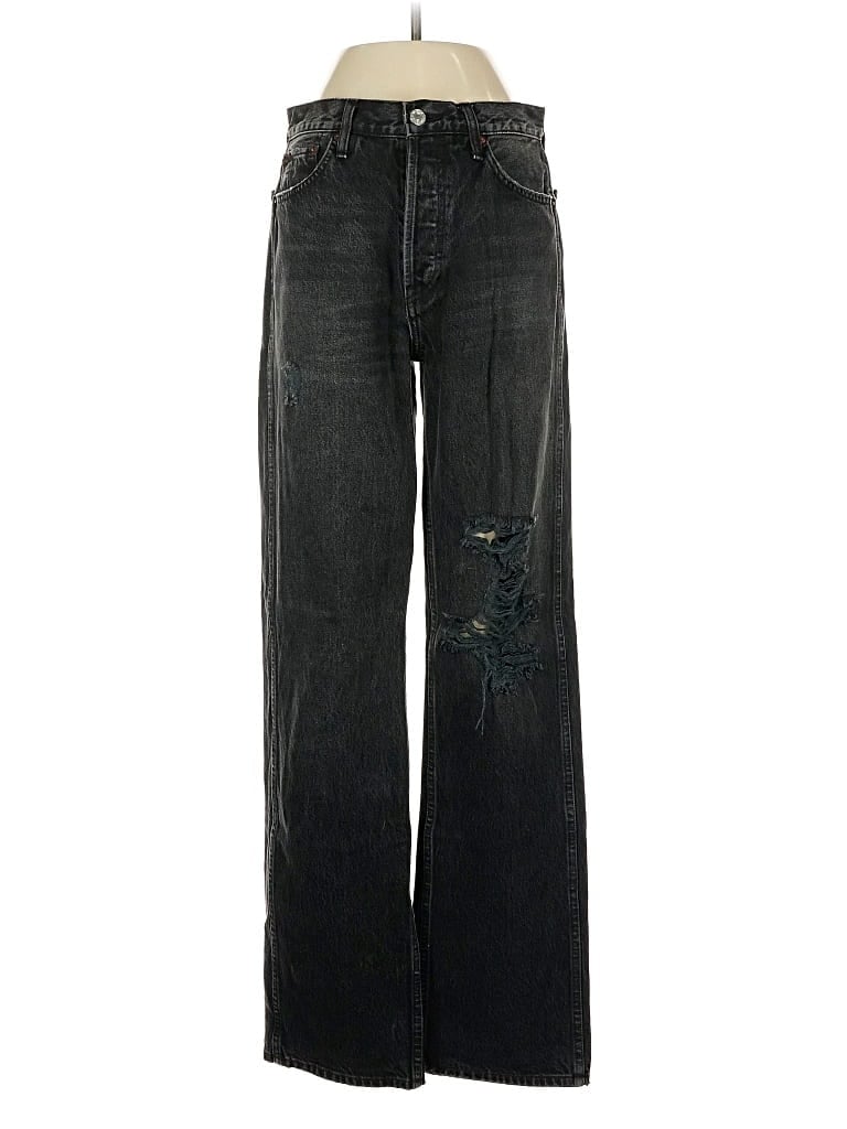 Pre-owned Re/done Jeans In Black