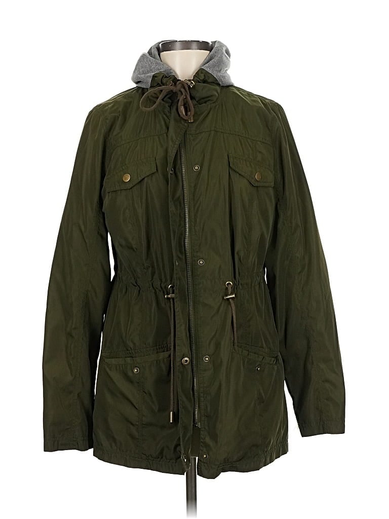 Pre-owned Merona Raincoat In Green