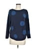 Chico's Polka Dots Blue Pullover Sweater Size Med (1) - photo 1