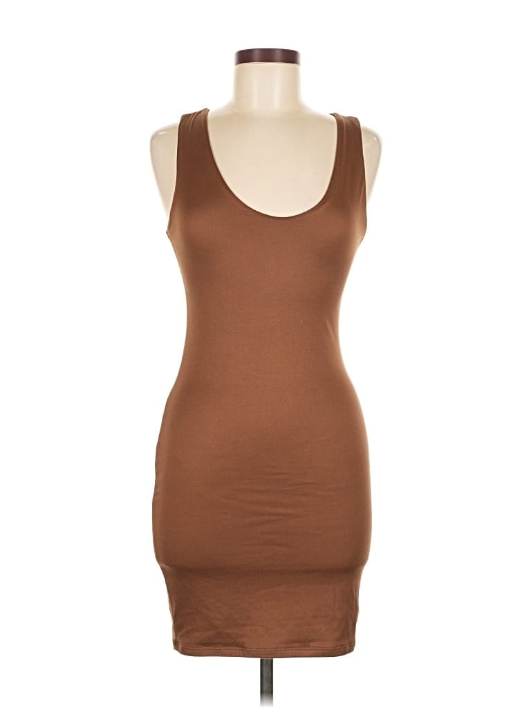 Pre-owned Fashion Nova Casual Dress In Brown