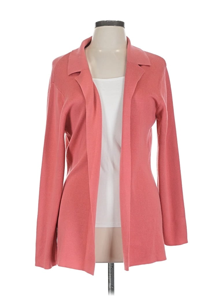 Pre-owned Collection By Cherokees Cardigan Sweater In Pink