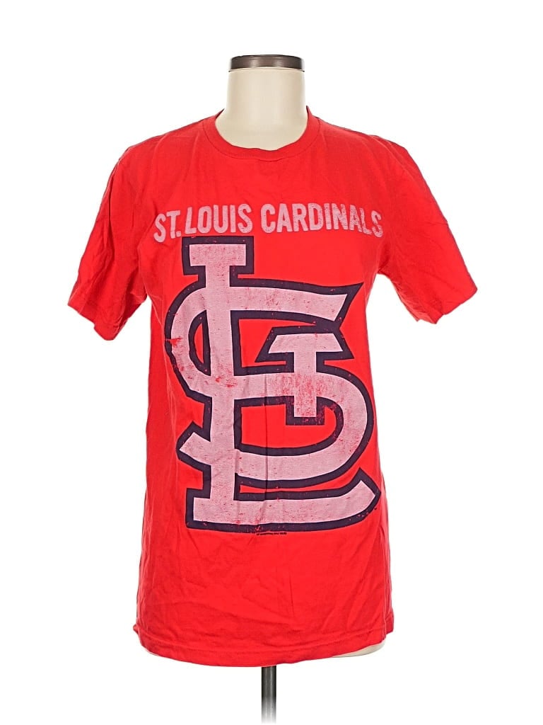 Pre-owned Genuine Merchandise By Team Athletics Short Sleeve T-shirt In Red