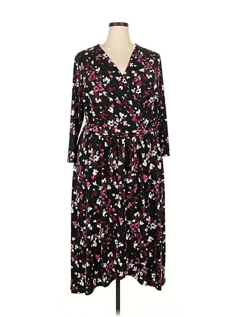 Pre-owned Lane Bryant Casual Dress In Black