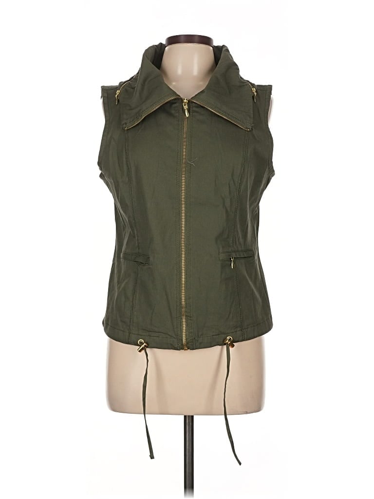 Pre-owned Live A Little Vest In Green