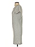 Entro Solid Gray Casual Dress Size S - photo 5