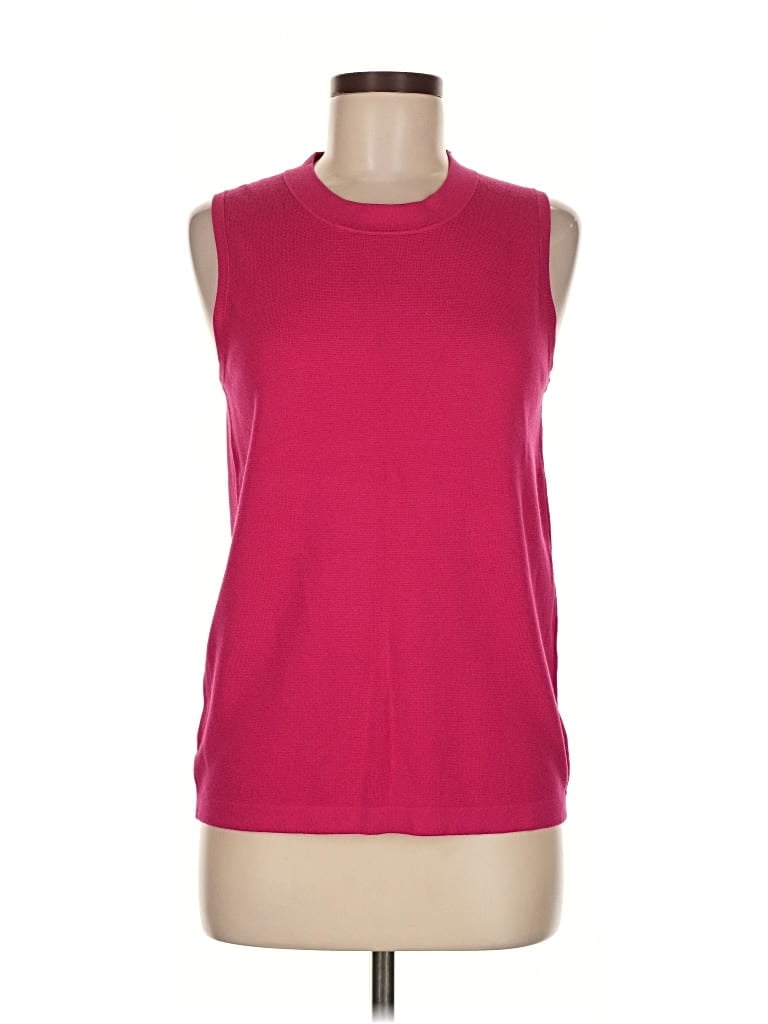 Pre-owned Ann Taylor Sweater Vest In Pink
