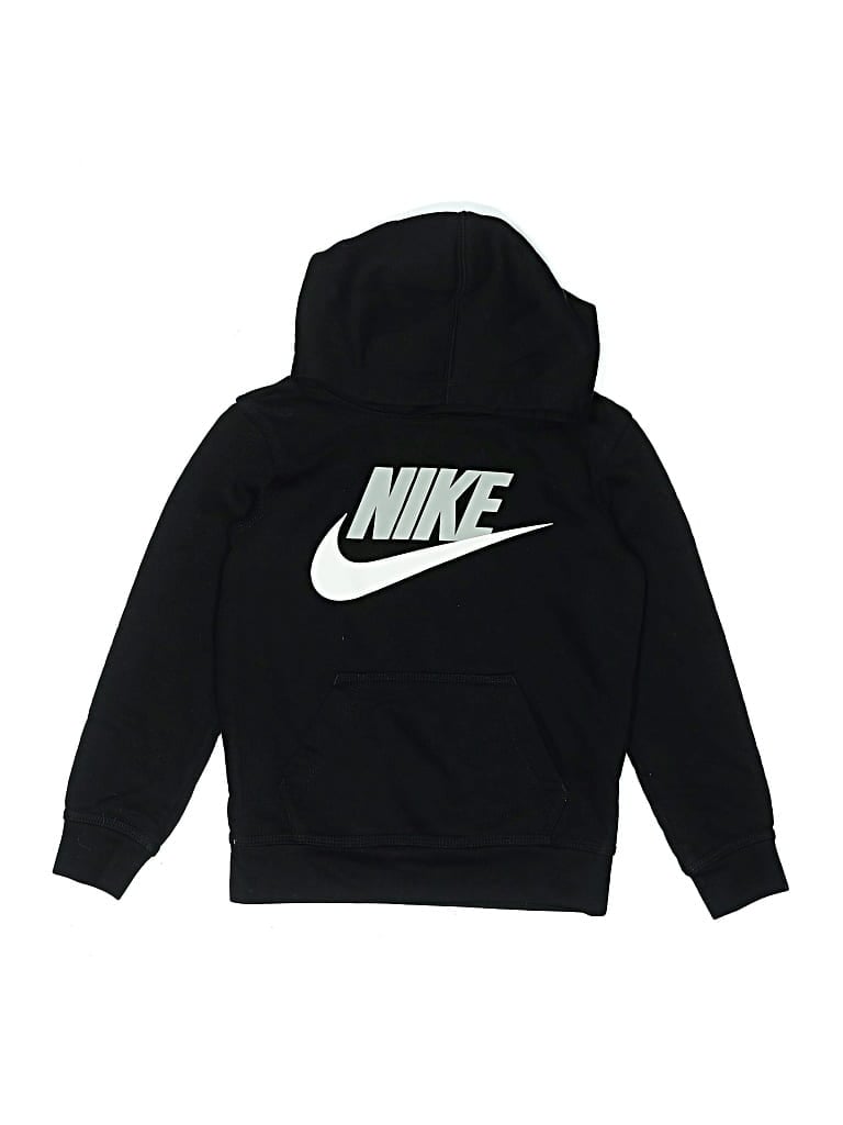 Pre-owned Nike Kids' Pullover Hoodie In Black
