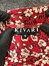 Kivari Floral Burgundy Shorts Size S - photo 3