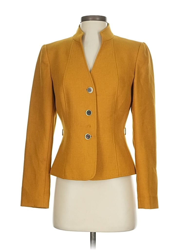Pre-owned Tahari By Asl Blazer Jacket In Yellow