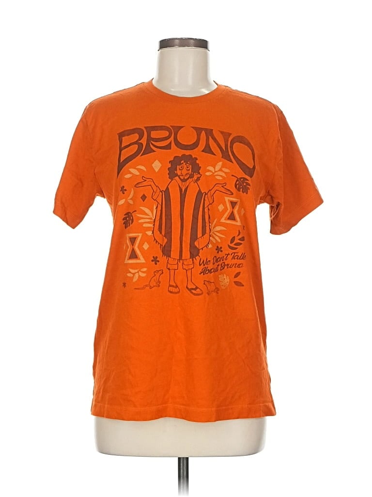 Pre-owned Disney Short Sleeve T-shirt In Orange