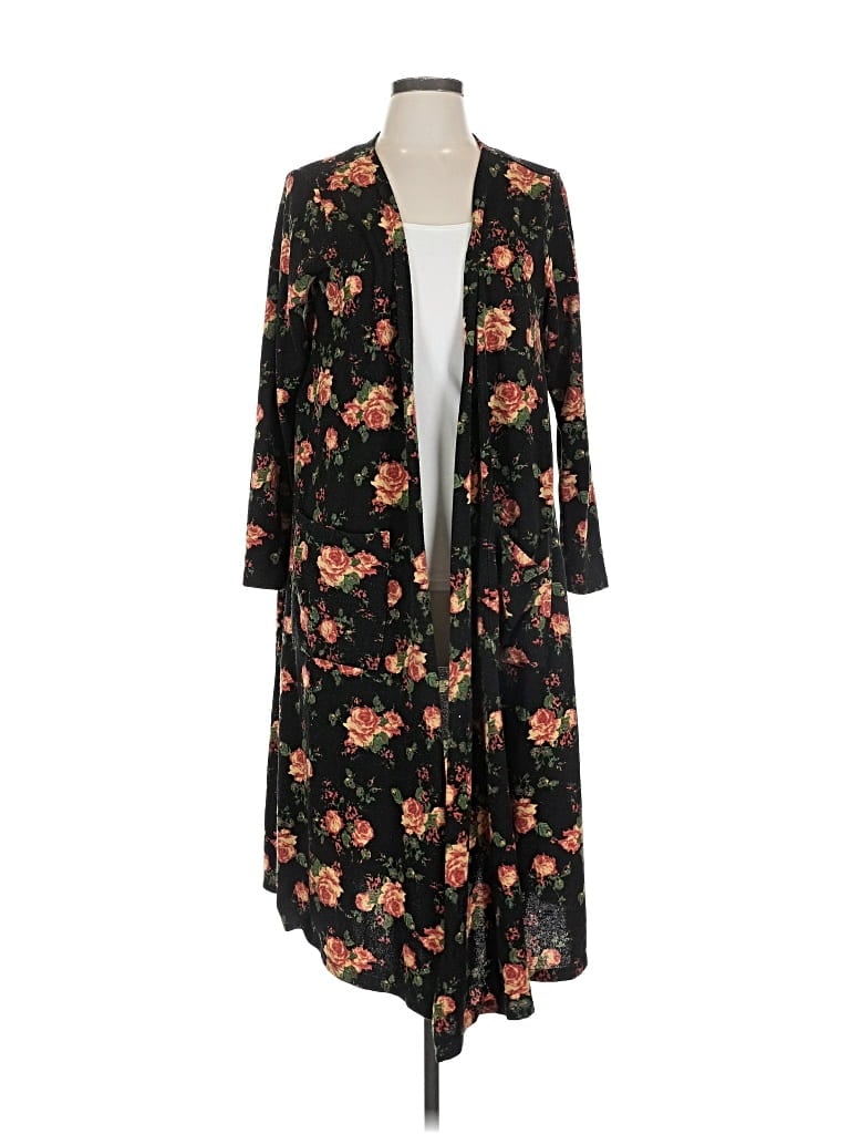 Pre-owned Lularoe Kimono In Black