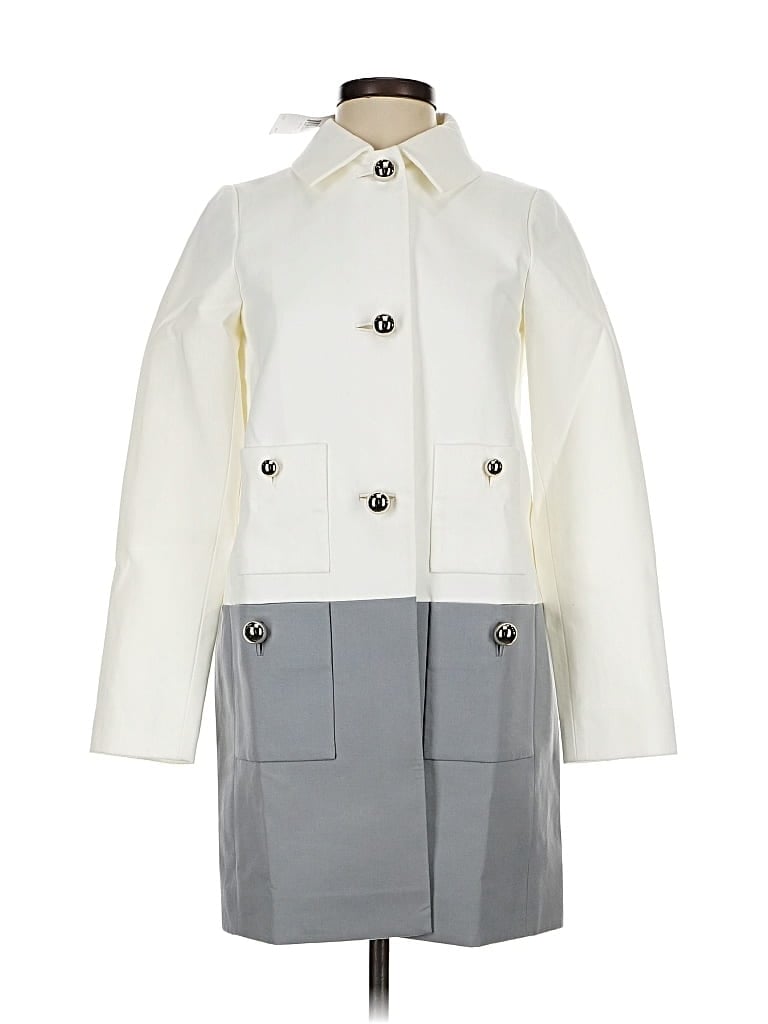 Pre-owned Kate Spade New York Raincoat In White