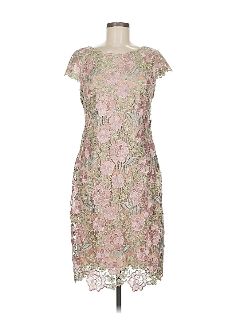 Pre-owned Xscape Cocktail Dress In Pink