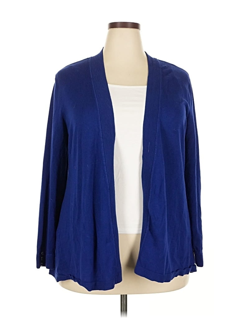 Pre-owned Charter Club Cardigan Sweater In Blue